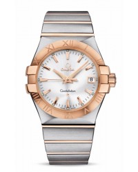 Omega Constellation  Quartz Men's Watch, 18K Rose Gold, Silver Dial, 123.20.35.60.02.001