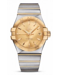 Omega Constellation  Quartz Men's Watch, 18K Yellow Gold, Champagne Dial, 123.20.35.60.08.001