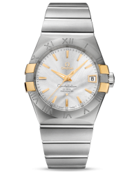 Omega Constellation  Automatic Men's Watch, 18K Yellow Gold, Silver Dial, 123.20.38.21.02.005