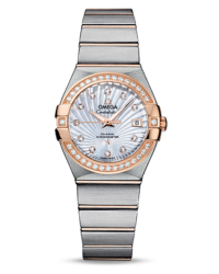Omega Constellation  Automatic Women's Watch, 18K Rose Gold, Mother Of Pearl & Diamonds Dial, 123.25.27.20.55.001