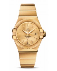 Omega Constellation  Automatic Women's Watch, 18K Yellow Gold, Champagne Dial, 123.50.31.20.08.001