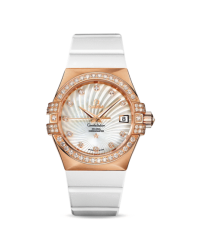 Omega Constellation  Automatic Men's Watch, 18K Rose Gold, Mother Of Pearl & Diamonds Dial, 123.57.35.20.55.001