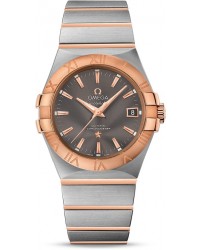 Omega Constellation  Automatic Men's Watch, Steel & 18K Rose Gold, Grey Dial, 123.20.35.20.06.002