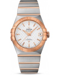 Omega Constellation  Automatic Men's Watch, Steel & 18K Rose Gold, Silver Dial, 123.20.38.21.02.008