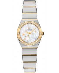 Omega Constellation  Quartz Women's Watch, Stainless Steel, Mother Of Pearl Dial, 123.25.24.60.05.001