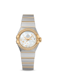 Omega Constellation  Automatic Women's Watch, Stainless Steel, Mother Of Pearl Dial, 123.25.27.20.05.001