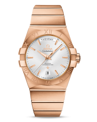 Omega Constellation  Automatic Men's Watch, 18K Rose Gold, Silver Dial, 123.50.38.22.02.001