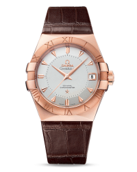 Omega Constellation  Automatic Men's Watch, 18K Rose Gold, Silver Dial, 123.53.38.21.02.001