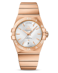 Omega Constellation  Automatic Men's Watch, 18K Rose Gold, Silver Dial, 123.55.38.22.02.001