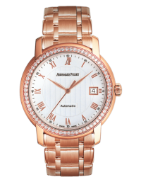 Audemars Piguet Jules Audemars  Automatic Men's Watch, 18K Rose Gold, White Dial, 15158OR.ZZ.1229OR.01