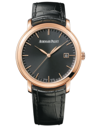 Audemars Piguet Jules Audemars  Automatic Men's Watch, 18K Rose Gold, Black Dial, 15170OR.OO.A002CR.01