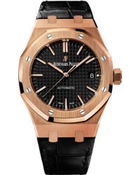 Audemars Piguet Royal Oak  Automatic Men's Watch, 18K Rose Gold, Black Dial, 15450OR.OO.D002CR.01