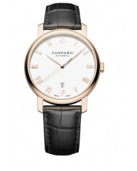 Chopard Classic  Automatic Men's Watch, 18K Rose Gold, White Dial, 161278-5005