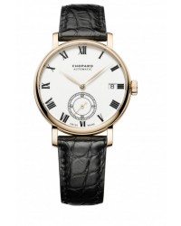 Chopard Classic  Automatic Men's Watch, 18K Rose Gold, White Dial, 161289-5001