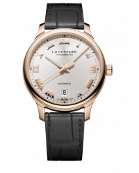 Chopard L.U.C  Mechanical Men's Watch, 18K Rose Gold, Silver Dial, 161937-5001
