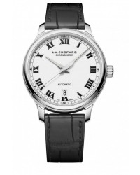 Chopard L.U.C  Mechanical Men's Watch, Stainless Steel, White Dial, 168558-3002