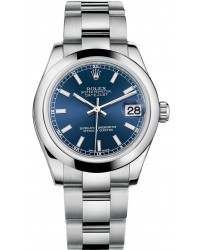 Rolex DateJust Lady 31  Automatic Women's Watch, Stainless Steel, Blue Dial, 178240-BLU-OYSTER