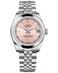 Rolex DateJust Lady 31  Automatic Women's Watch, Stainless Steel, Pink Dial, 178240-PNK-JUBILEE