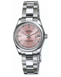 Rolex DateJust Lady 31  Automatic Women's Watch, Stainless Steel, Pink Dial, 178240-PNK-OYSTER