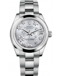 Rolex DateJust Lady 31  Automatic Women's Watch, Stainless Steel, Rhodium Dial, 178240-RHODIUM-OYSTER