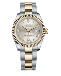 Rolex DateJust Lady 31  Automatic Men's Watch, Stainless Steel, Silver Dial, 178273-SIL-ROM-IVDIA