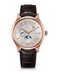 Zenith Captain  Automatic Men's Watch, 18K Rose Gold, Silver Dial, 18.2140.691/02.C498