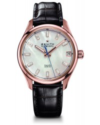 Zenith El Primero  Automatic Men's Watch, 18K Rose Gold, Mother Of Pearl Dial, 18.2170.4650/81.C713