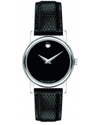 Movado Museum  Quartz Women's Watch, Stainless Steel, Black Dial, 2100004