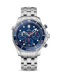 Omega Seamaster  Chronograph Automatic Men's Watch, Stainless Steel, Blue Dial, 212.30.44.50.03.001