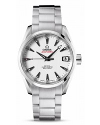 Omega Aqua Terra  Automatic Men's Watch, Stainless Steel, White & Diamonds Dial, 231.10.39.21.54.001