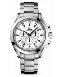 Omega Aqua Terra  Chronograph Automatic Men's Watch, Stainless Steel, White Dial, 231.10.44.50.04.001