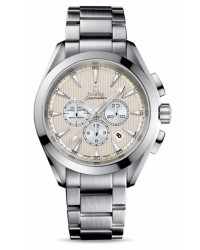 Omega Aqua Terra  Chronograph Automatic Men's Watch, Stainless Steel, Ivory Dial, 231.10.44.50.09.001