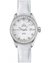 Omega Aqua Terra  Automatic Women's Watch, Stainless Steel, Mother Of Pearl & Diamonds Dial, 231.18.34.20.55.001
