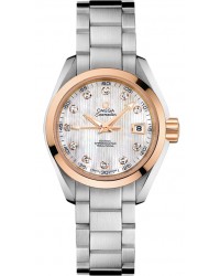 Omega Aqua Terra  Automatic Women's Watch, 18K Rose Gold, Mother Of Pearl & Diamonds Dial, 231.20.30.20.55.003