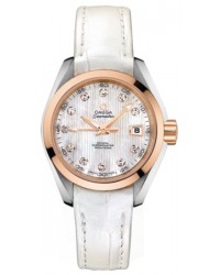 Omega Aqua Terra  Automatic Women's Watch, 18K Rose Gold, Mother Of Pearl & Diamonds Dial, 231.23.30.20.55.001