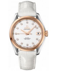 Omega Aqua Terra  Automatic Men's Watch, 18K Rose Gold, Silver & Diamonds Dial, 231.23.39.21.52.001