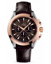 Omega Aqua Terra  Chronograph Automatic Men's Watch, 18K Rose Gold, Brown Dial, 231.23.44.50.06.001
