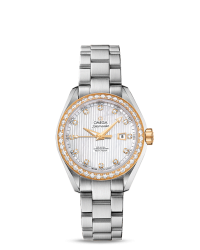 Omega Aqua Terra  Automatic Women's Watch, 18K Yellow Gold, Mother Of Pearl & Diamonds Dial, 231.25.34.20.55.004