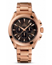 Omega Aqua Terra  Chronograph Automatic Men's Watch, 18K Rose Gold, Brown Dial, 231.50.44.50.06.001