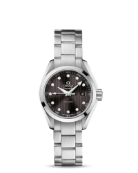 Omega Aqua Terra  Quartz Women's Watch, Stainless Steel, Black Dial, 231.10.30.60.56.001