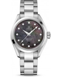 Omega Seamaster  Automatic Women's Watch, Stainless Steel, Black Mother Of Pearl Dial, 231.10.34.20.57.001