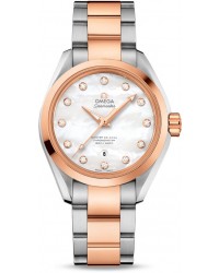 Omega Seamaster  Automatic Women's Watch, Steel & 18K Rose Gold, Mother Of Pearl Dial, 231.20.34.20.55.001