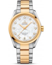 Omega Seamaster  Automatic Women's Watch, Steel & 18K Yellow Gold, Mother Of Pearl Dial, 231.20.39.21.55.004