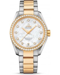 Omega Seamaster  Automatic Women's Watch, Steel & 18K Yellow Gold, Mother Of Pearl & Diamonds Dial, 231.25.39.21.55.002