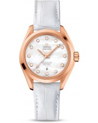 Omega Seamaster  Automatic Women's Watch, 18K Rose Gold, Mother Of Pearl Dial, 231.53.34.20.55.001
