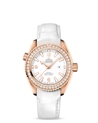 Omega Planet Ocean  Automatic Women's Watch, 18K Rose Gold, White Dial, 232.58.38.20.04.001