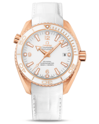 Omega Planet Ocean  Automatic Men's Watch, 18K Rose Gold, White Dial, 232.63.42.21.04.001