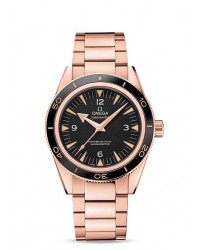 Omega Seamaster 300  Automatic Women's Watch, 18K Rose Gold, Black Dial, 233.60.41.21.01.001