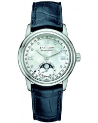 Blancpain Leman  Automatic Women's Watch, Stainless Steel, Mother Of Pearl & Diamonds Dial, 2360-1191A-55
