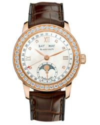 Blancpain Leman  Automatic Women's Watch, 18K Rose Gold, Mother Of Pearl & Diamonds Dial, 2360-2991A-55